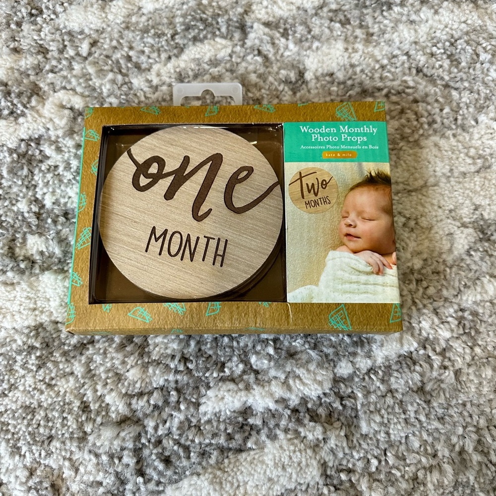 Milestone monthly photo props
